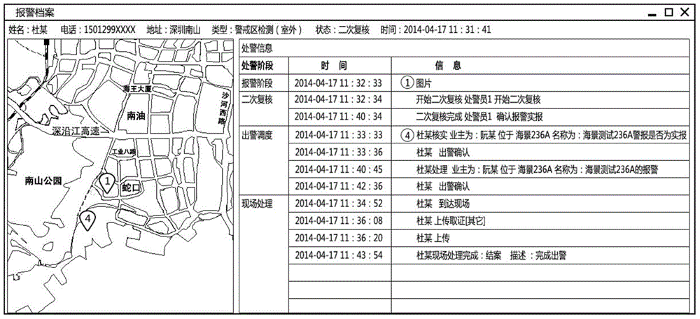 Automatic case information generating and displaying method