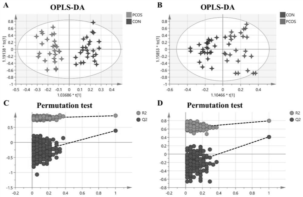 Compound for diagnosing polycystic ovarian syndrome and application