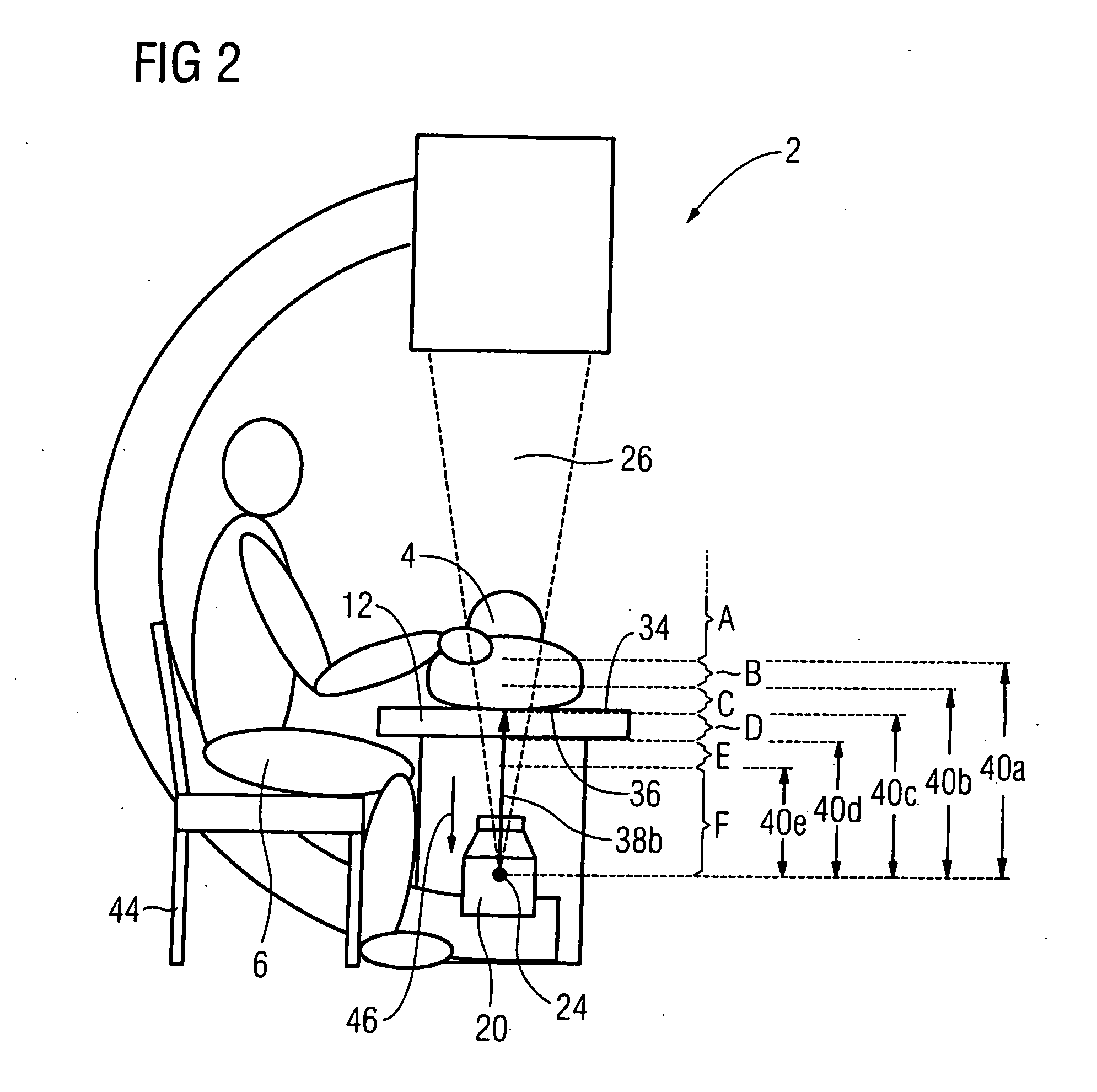 Method and x-ray apparatus for exposure of a patient who can be placed at a variable distance relative to an x-ray source