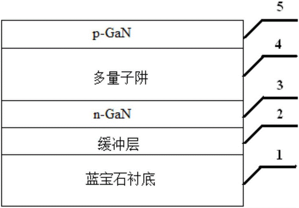 Diamond heat sink GaN-based different-side electrode LED manufacturing method