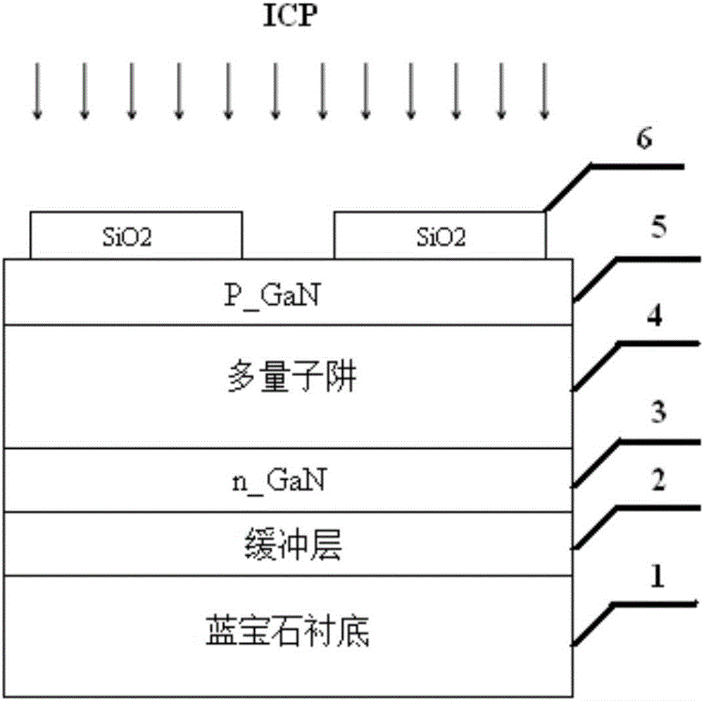 Diamond heat sink GaN-based different-side electrode LED manufacturing method