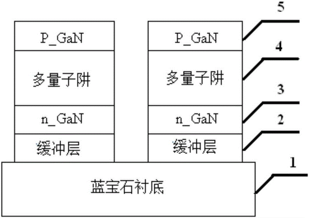 Diamond heat sink GaN-based different-side electrode LED manufacturing method