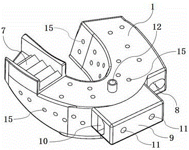 A positioning device for a visual navigation system of an oral implant robot