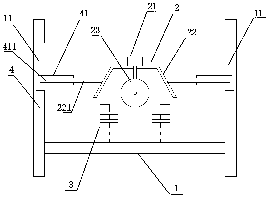 A wind power blade flash cutting device