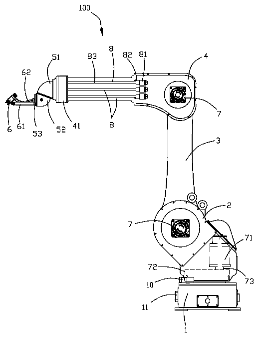 Six-freedom-degree spray coating robot