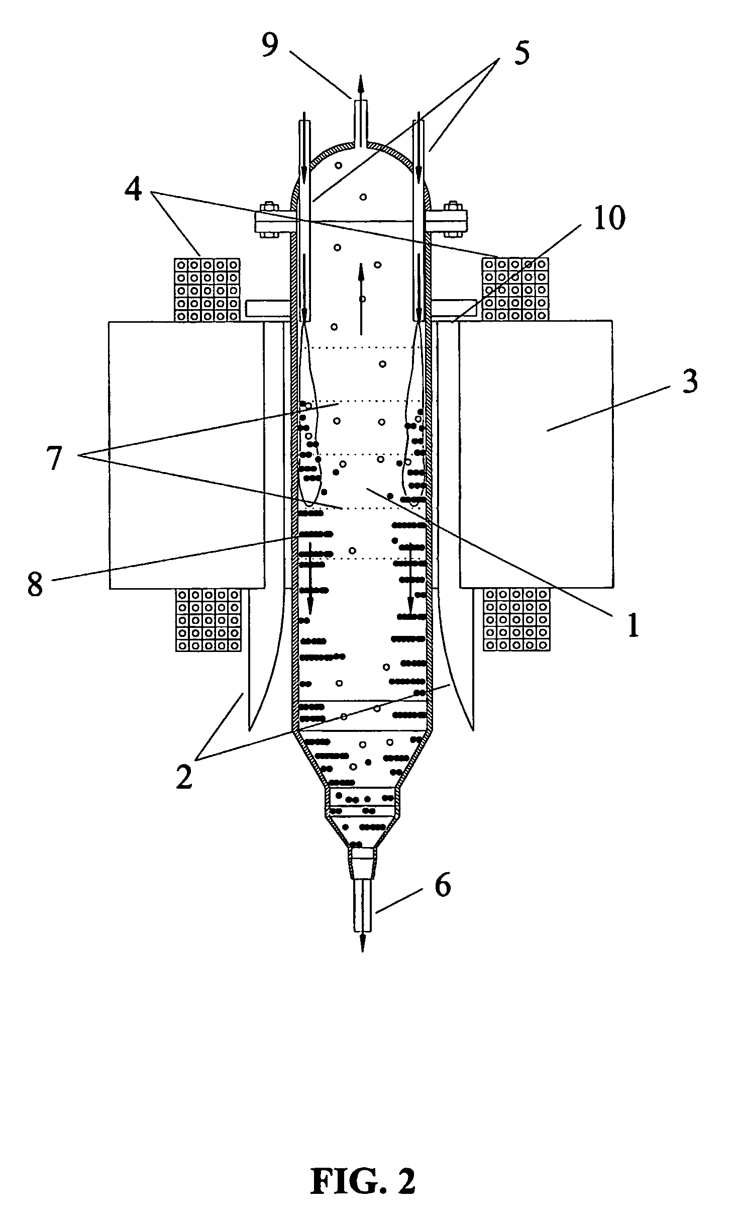 Apparatus and method for continuous separation of magnetic particles from non-magnetic fluids