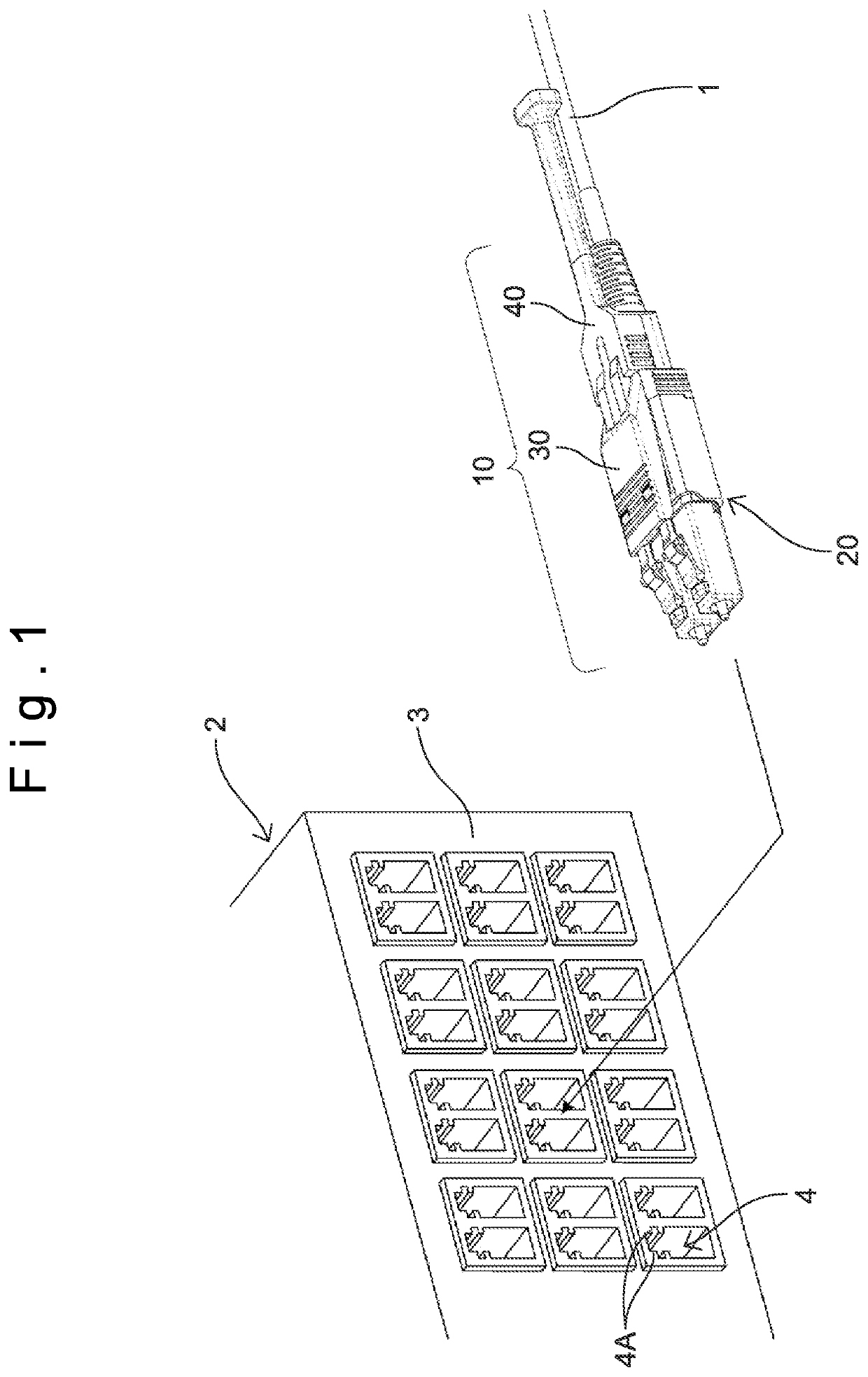 Jig for connector plug, connector plug and cable with connector plug