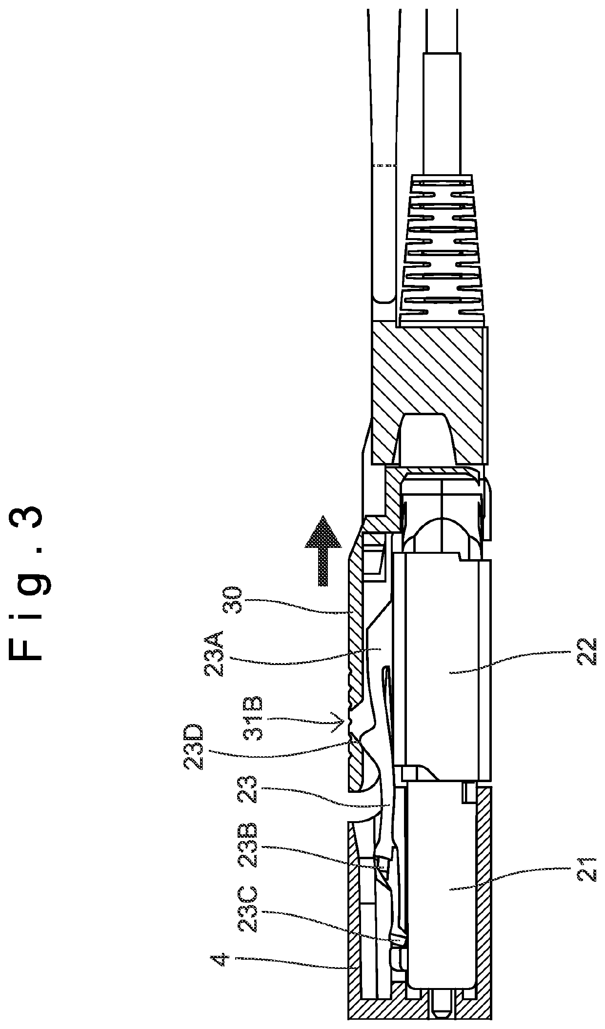 Jig for connector plug, connector plug and cable with connector plug