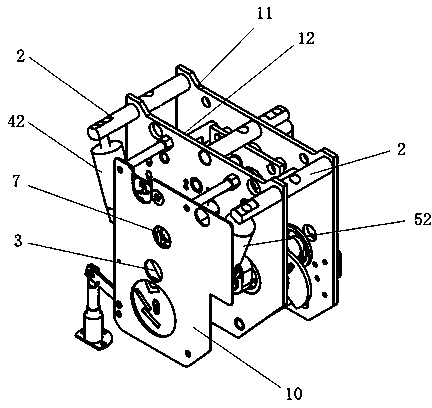 Operating mechanism used for three-station switch