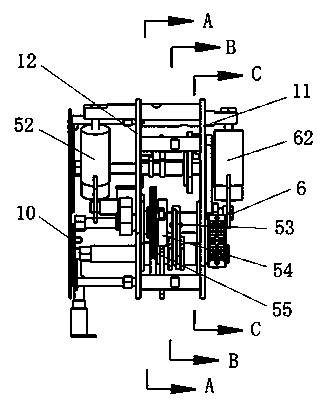 Operating mechanism used for three-station switch