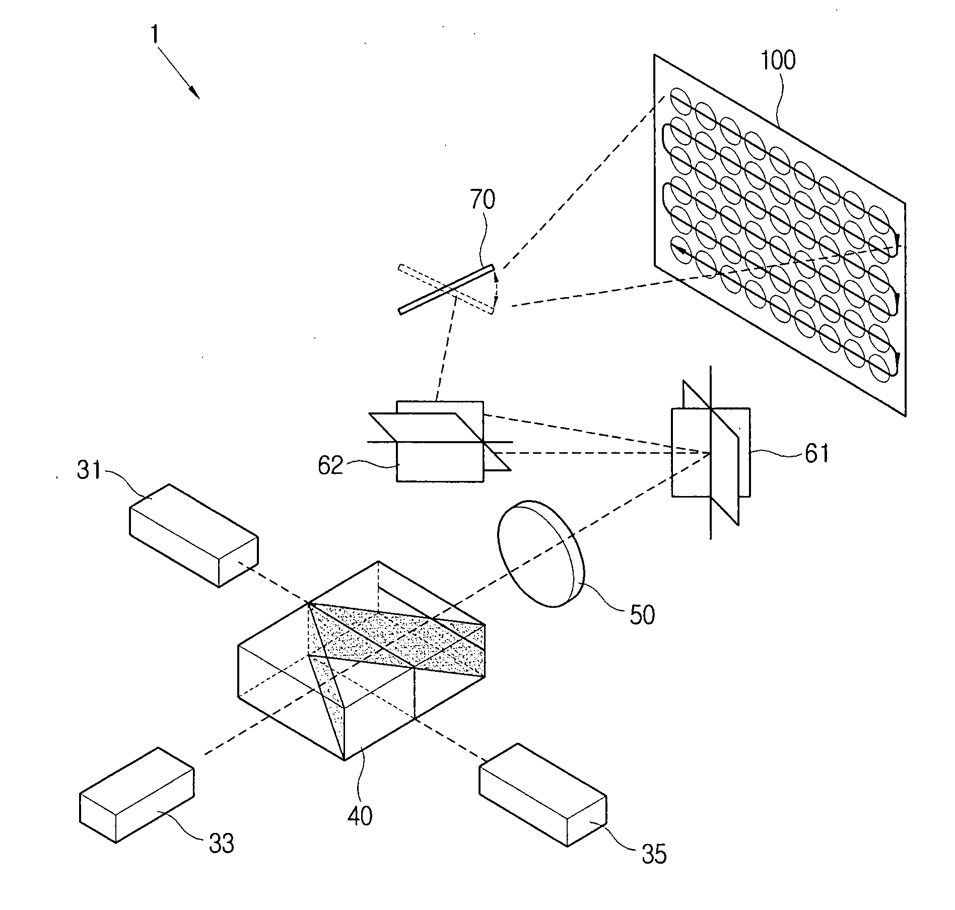 Display apparatus using laser and method of using the same