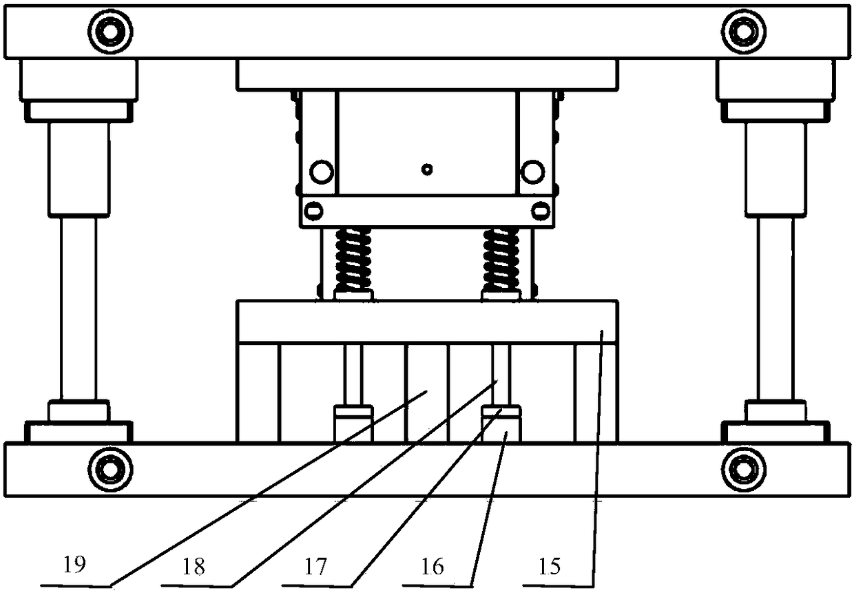 A hot stamping experimental die