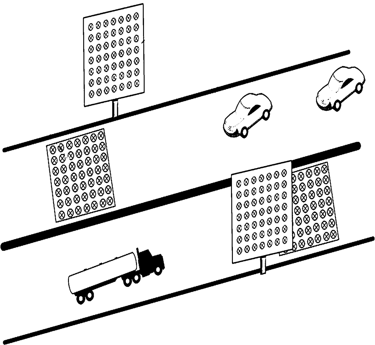 Road digital auxiliary traffic command signal system and method for using system to perform traffic command