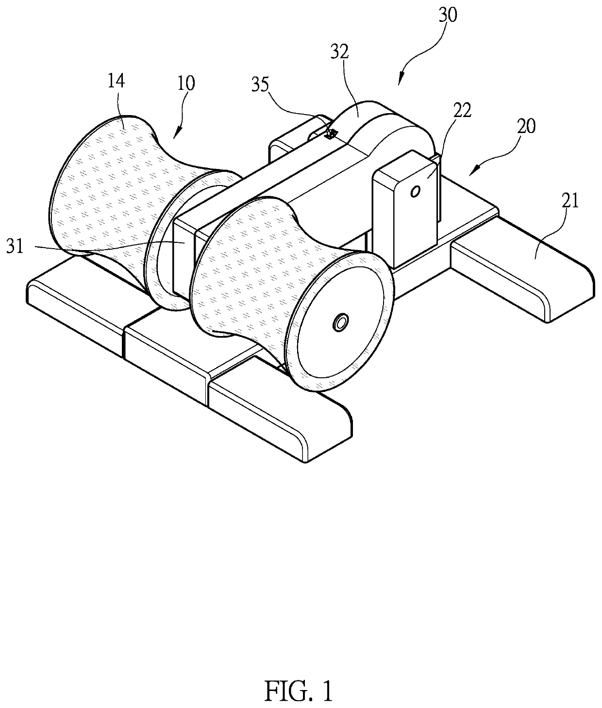 Massage roller mechanism