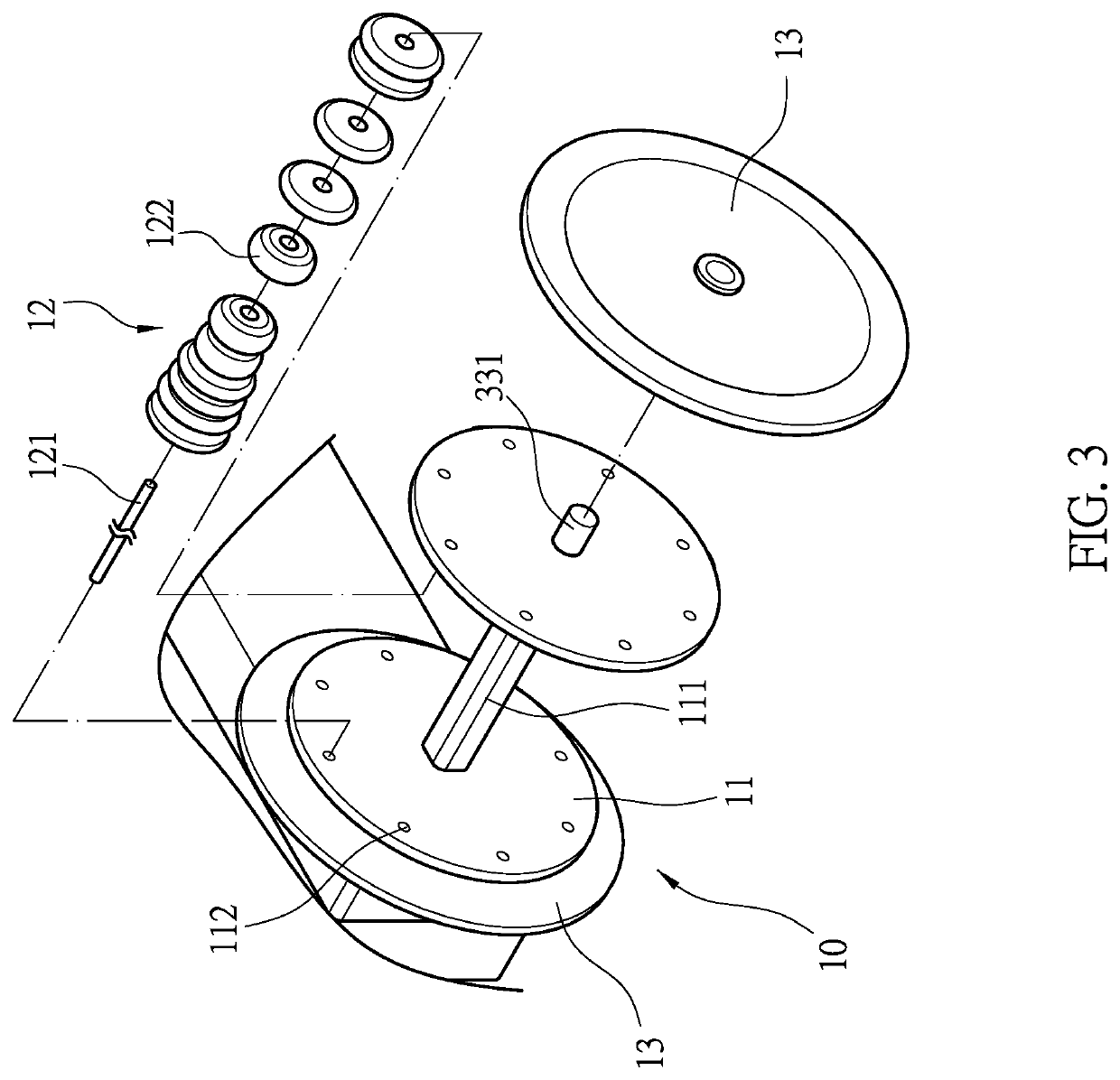 Massage roller mechanism