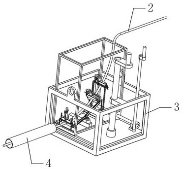 Cable laying mechanism in power construction