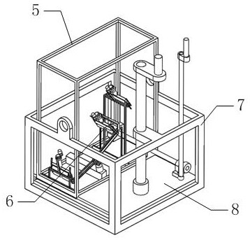 Cable laying mechanism in power construction