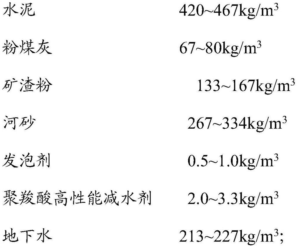 A kind of foam concrete used for bridge deck pavement