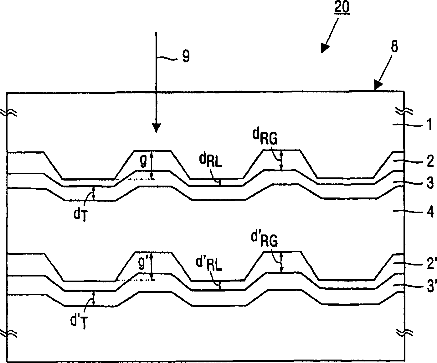 Optical data storage medium and use of such medium