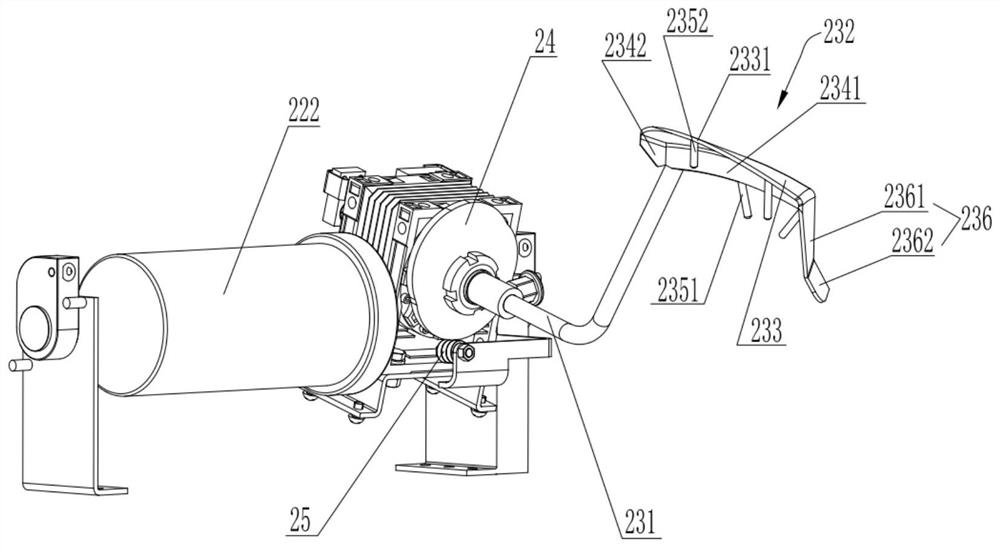 Cooking equipment and cooking method for guiding and stir-frying materials