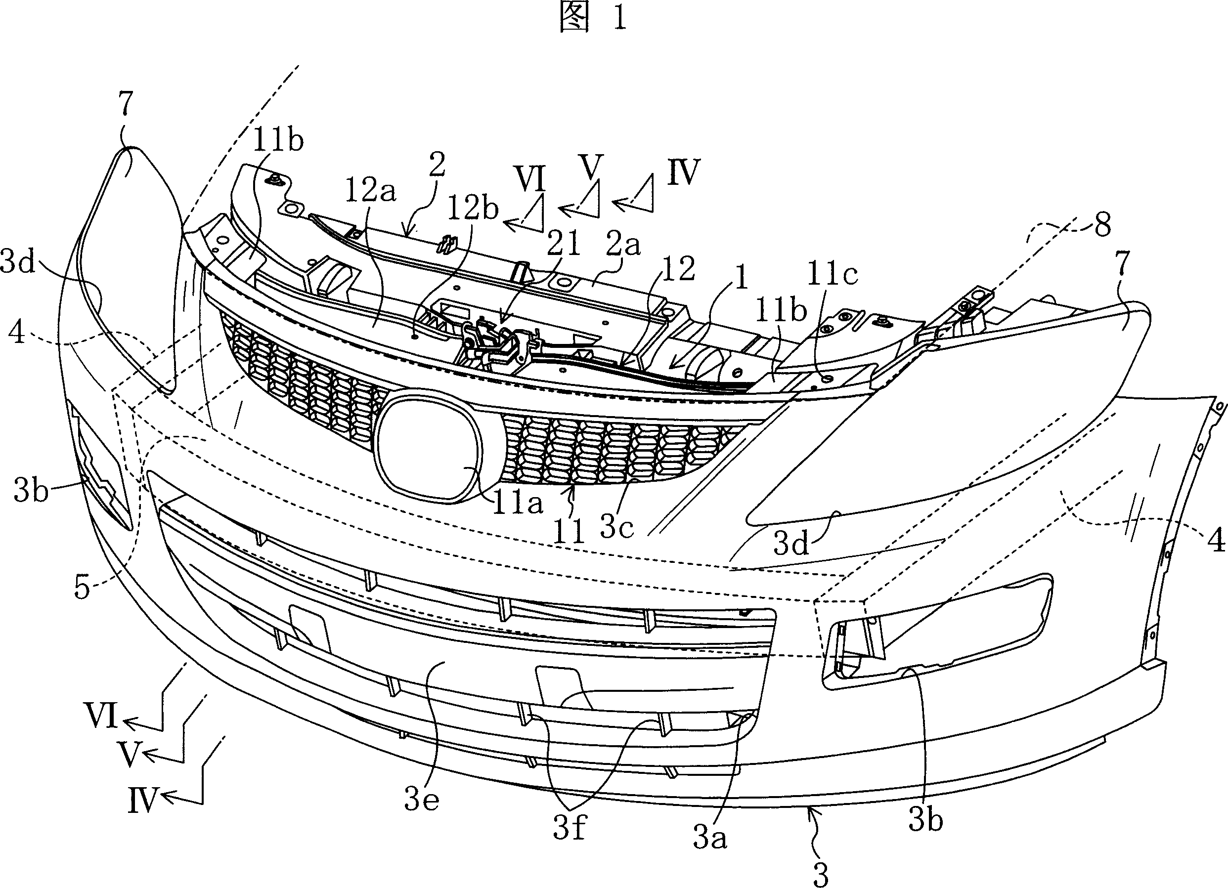 Vehicle front end structure