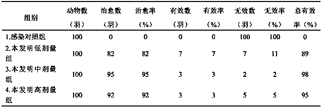 Traditional-Chinese-medicine composition for treating white-comb disease of chicken and preparation method thereof