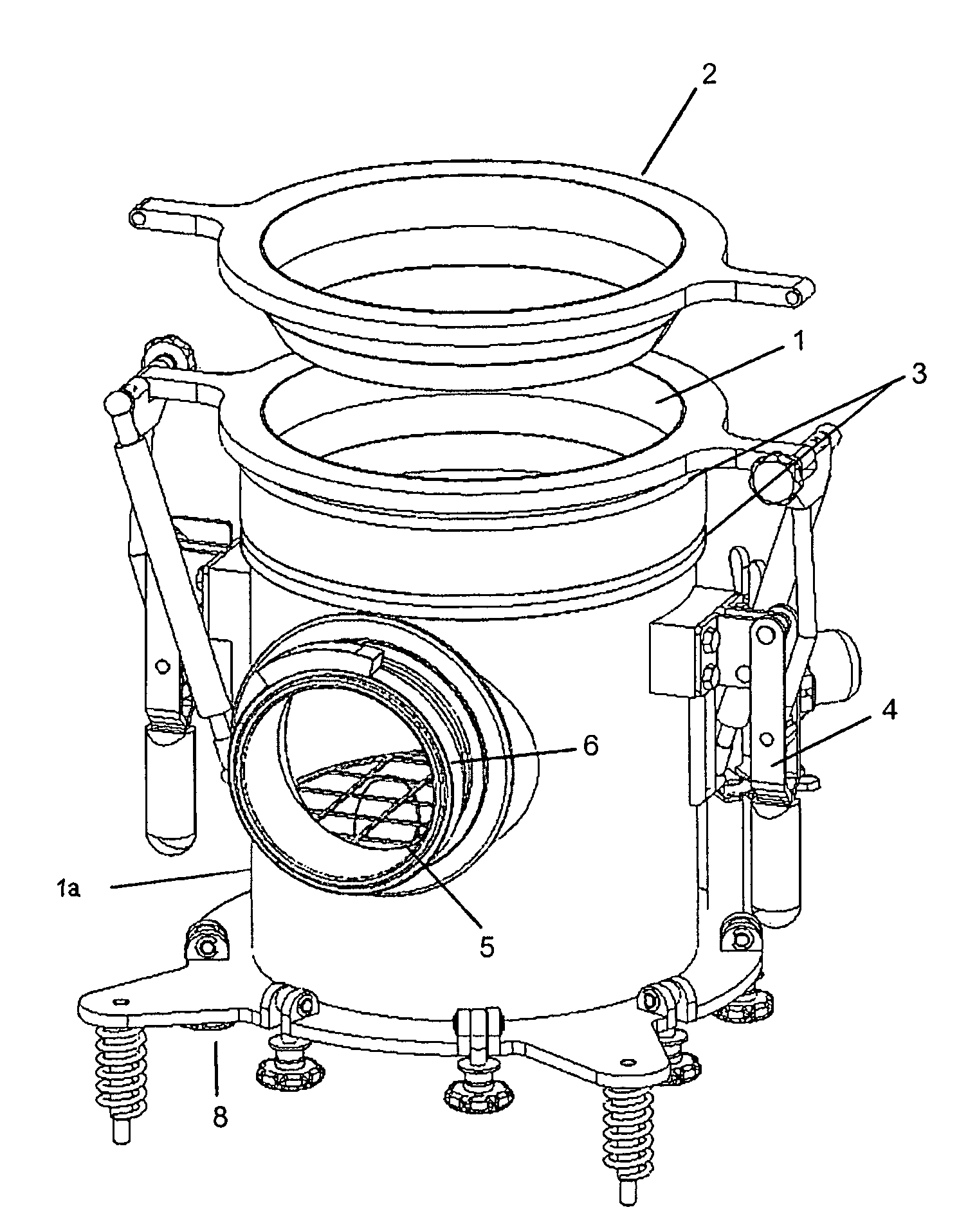 Liner connecting device and liner filling device