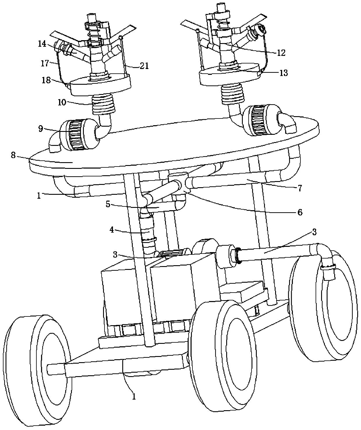 Water conservancy project efficient farmland irrigation device