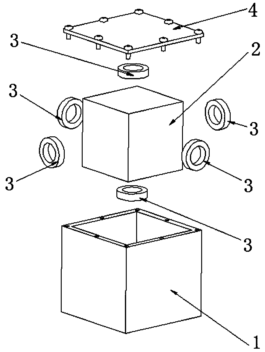 Cavity high-Q three-mode dielectric resonance structure and filter comprising resonant structure