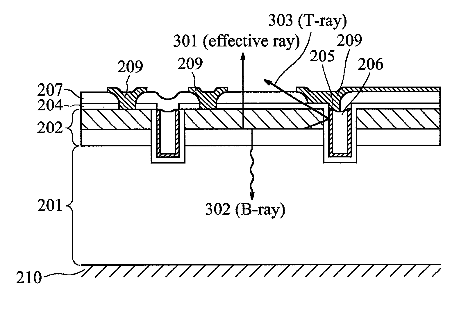 LED array with optical isolation structure and method of manufacturing the same