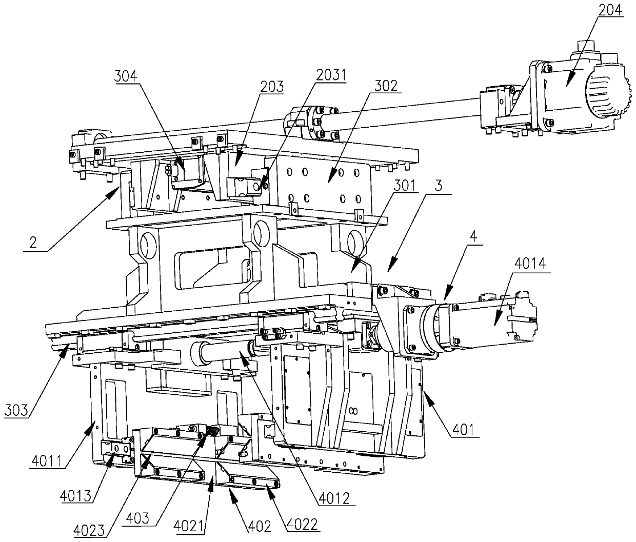 Manipulator device for square bar transferring