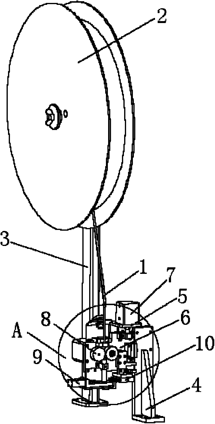 Thermoplastic tube mounting mechanism for automatic buzzer assembly line