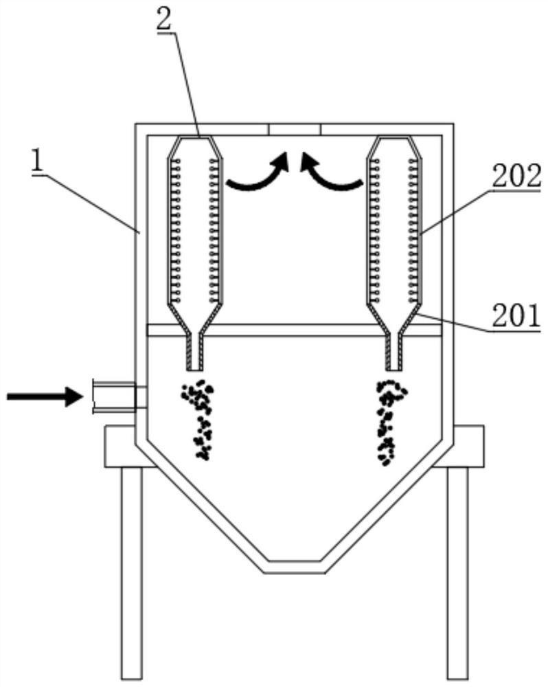 Bag-type dust collector capable of continuously operating