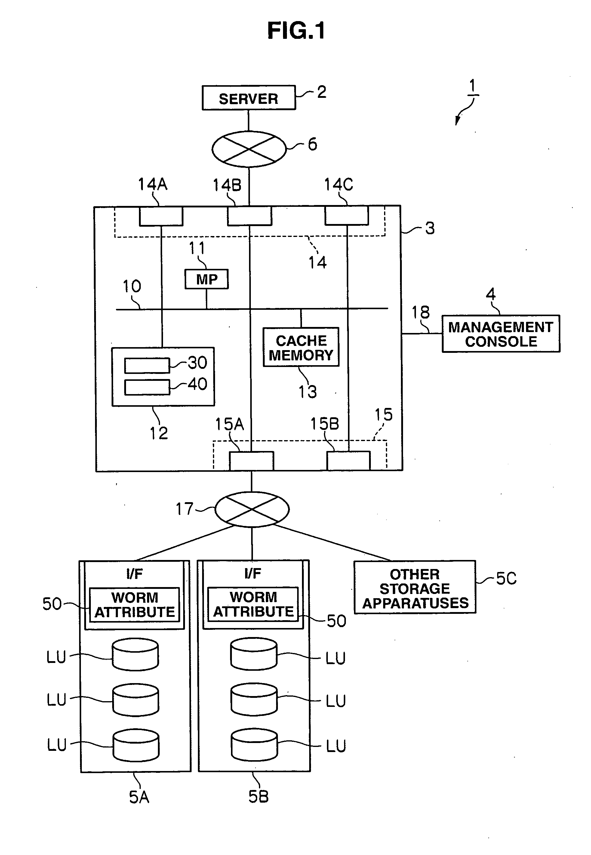 Storage system, controlling method thereof, and virtualizing apparatus