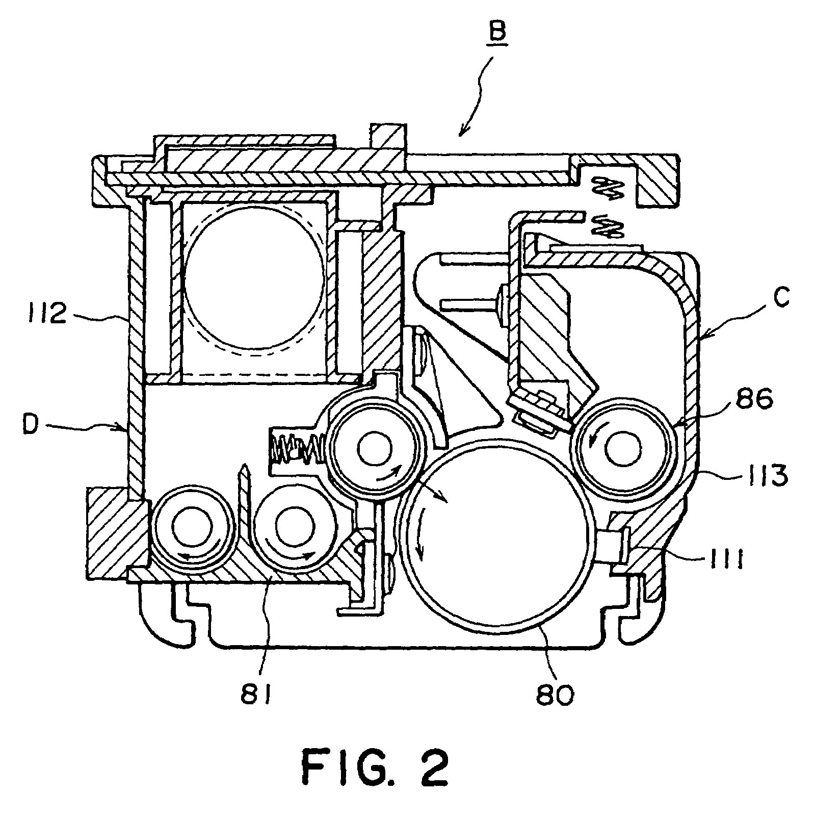 Driving force transmission mechanism, image forming apparatus equipped with such a mechanism, and process unit of such an apparatus