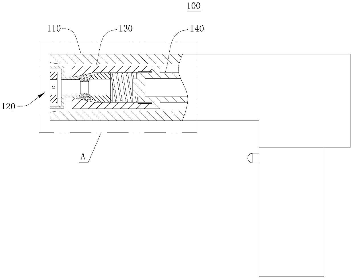 Cold-drawn rivet gun, cold-drawn rivet and cold-drawn riveting method