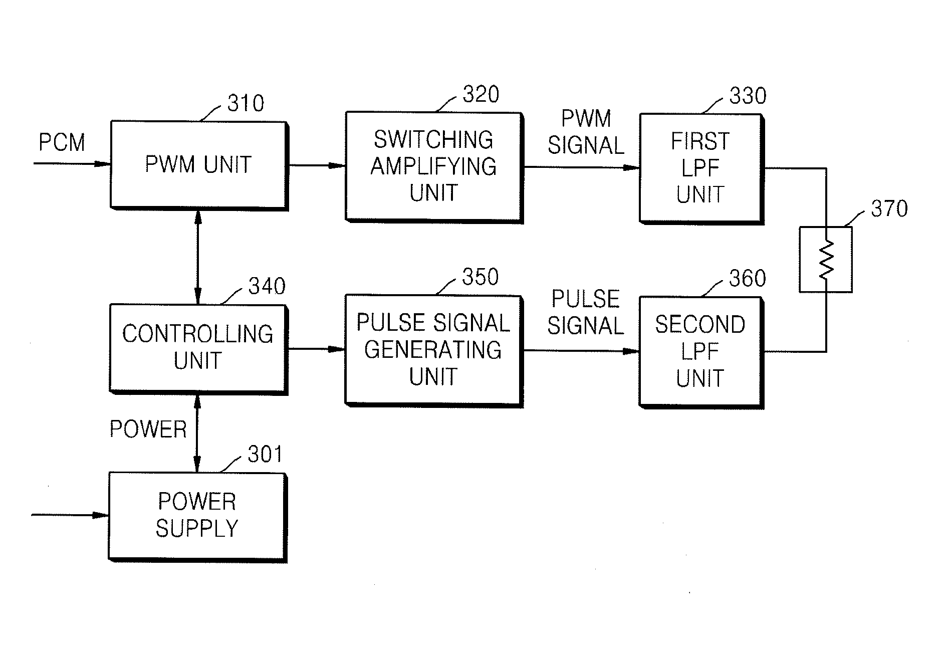 Audio power amplifier using virtual ground and method of processing signal in the audio power amplifier