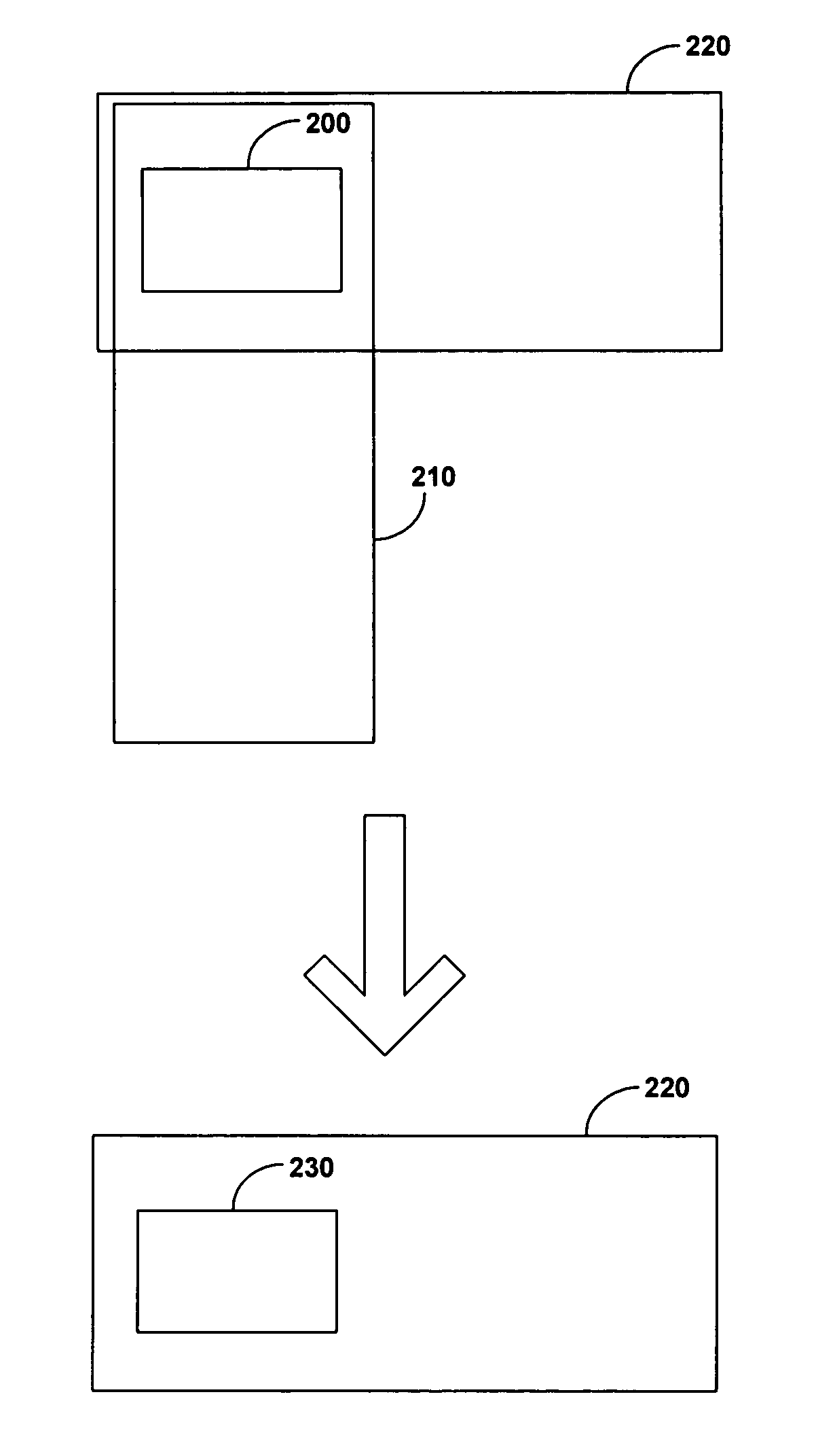 Method and system for automatically displaying content of a window on a display that has changed orientation