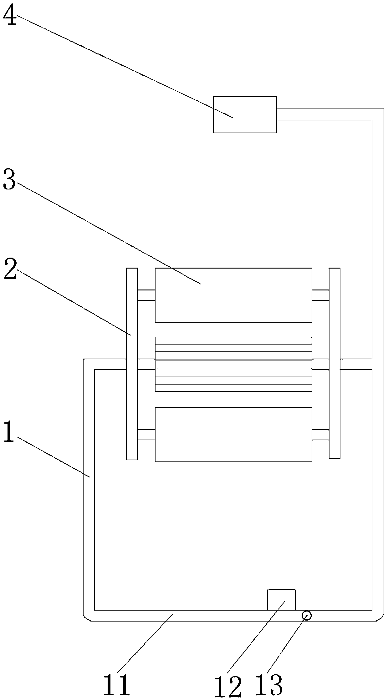 Edge sealing device for SBS modified asphalt waterproof roll