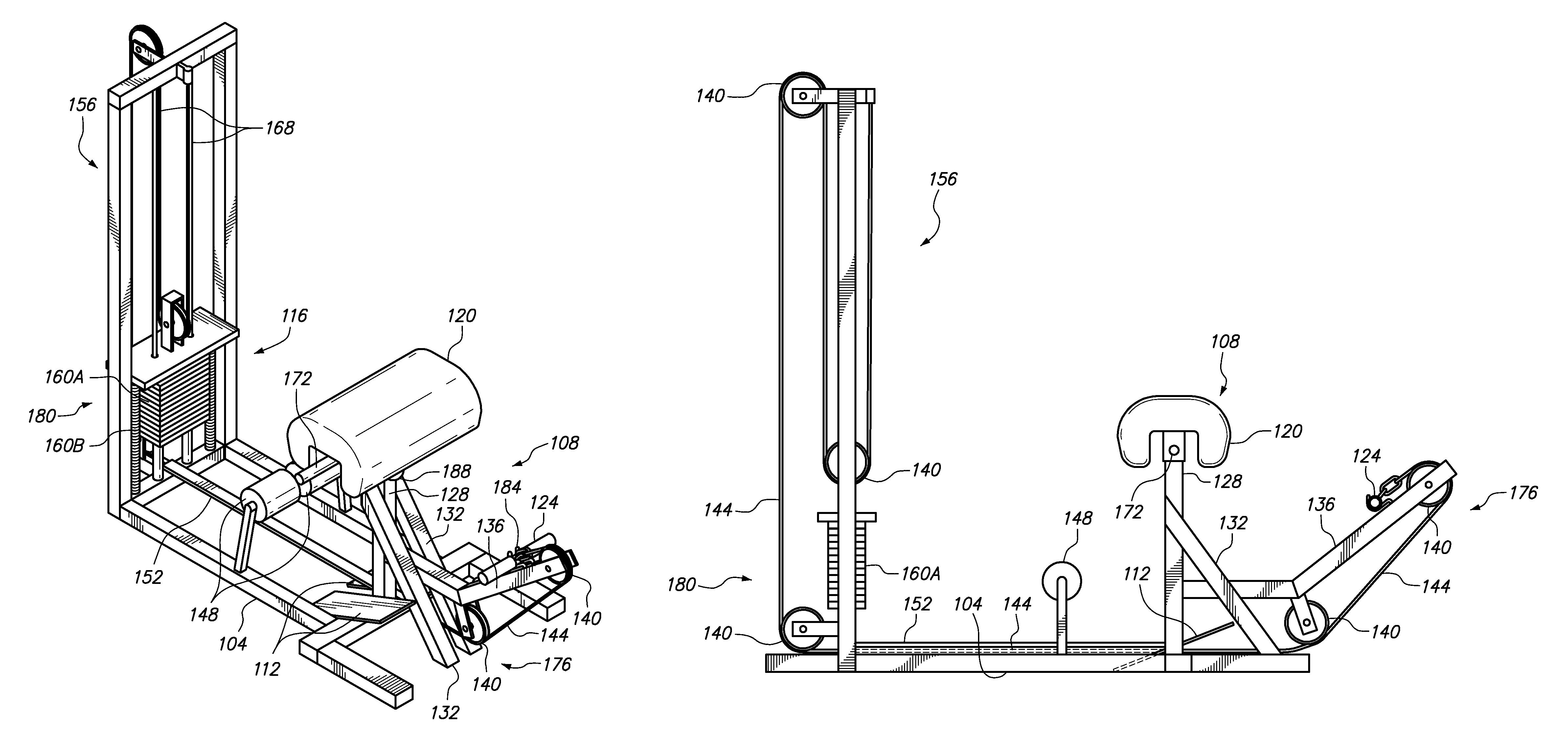 Lower back machine and method of training therefor