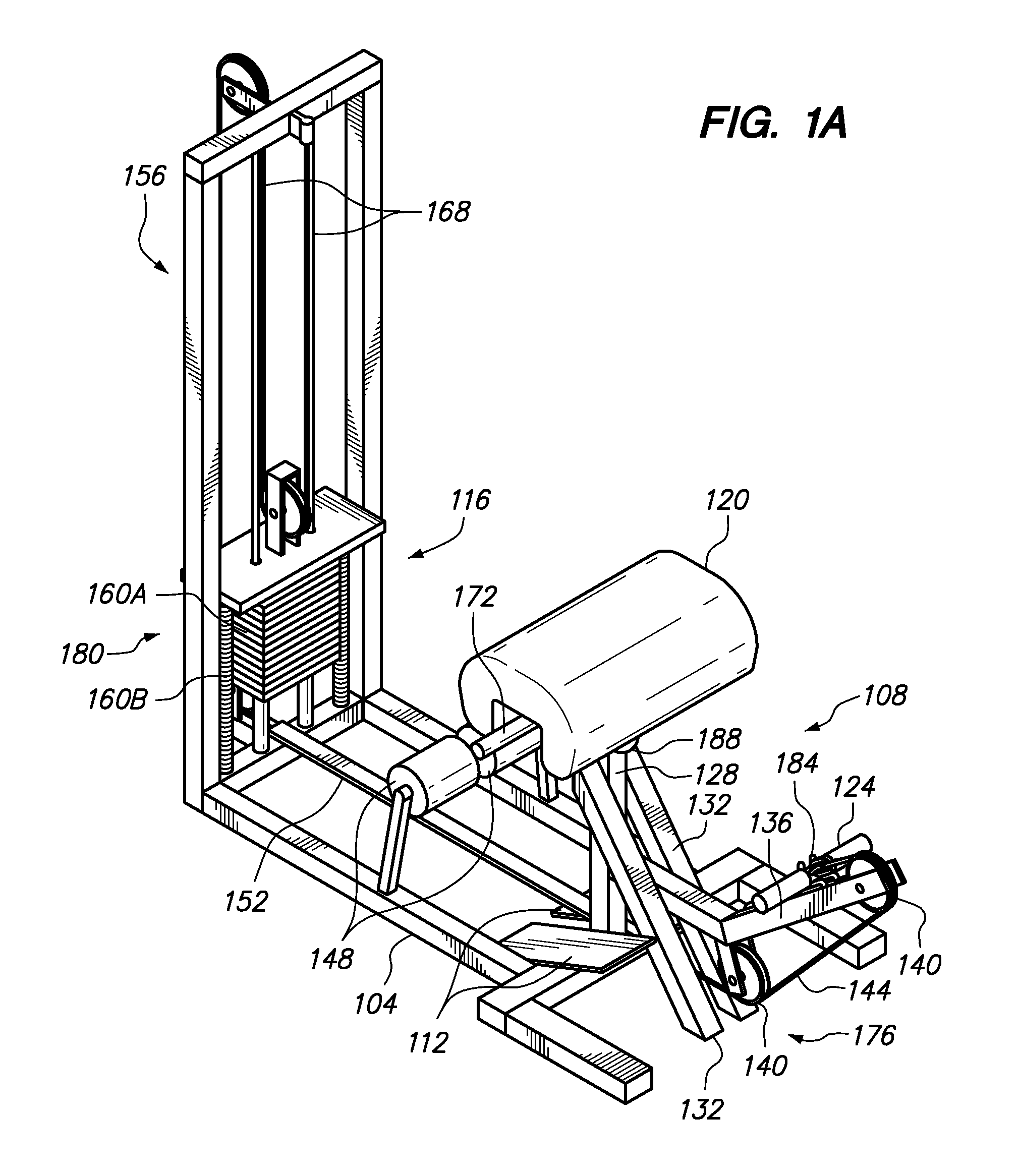 Lower back machine and method of training therefor