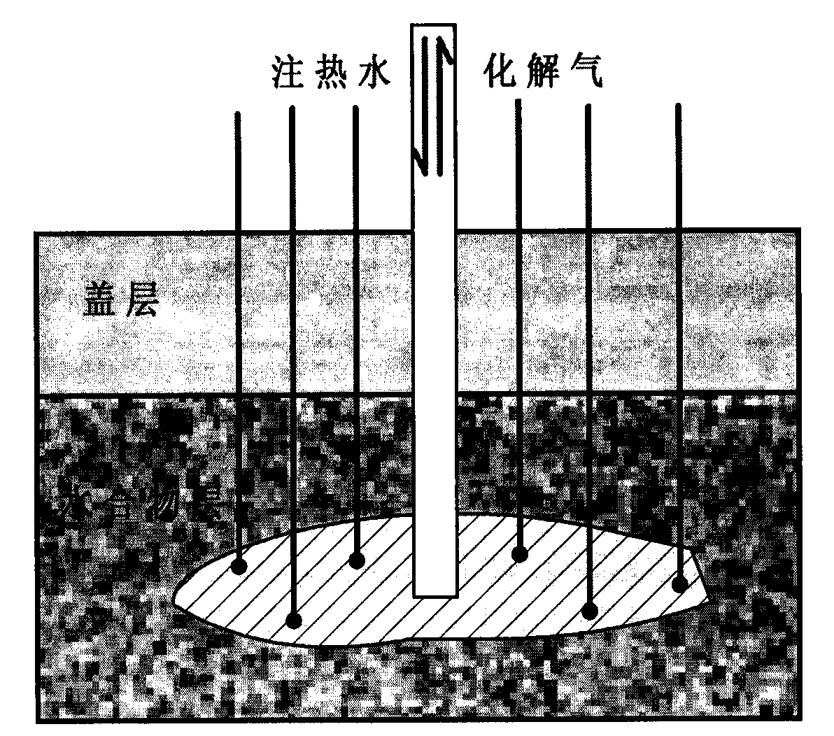 Experimental method and device for simulating exploitation of gas hydrates