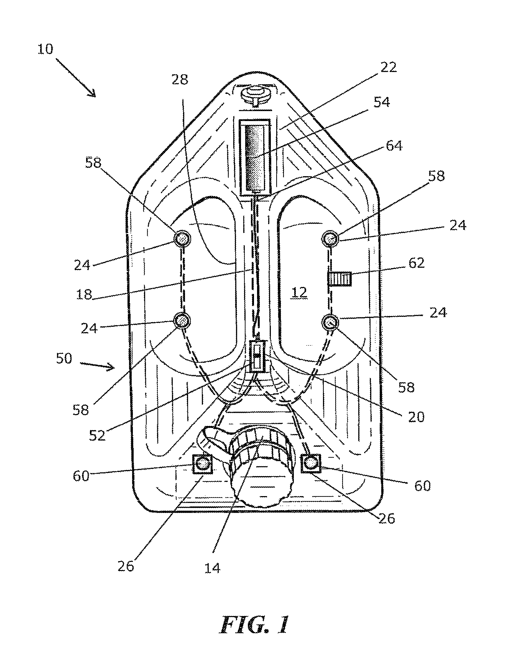 Illuminated plastic fuel tank