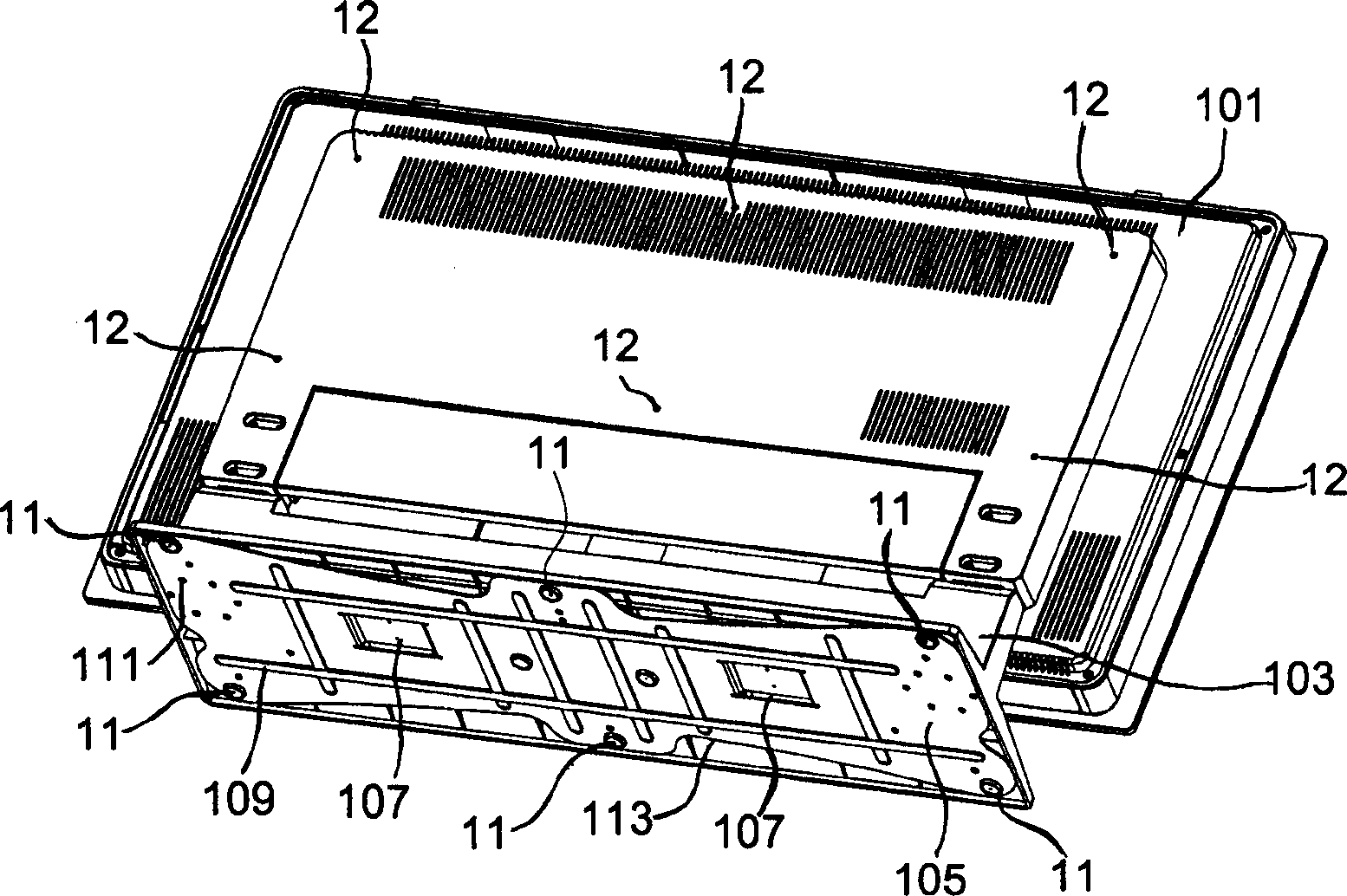 Planar display device