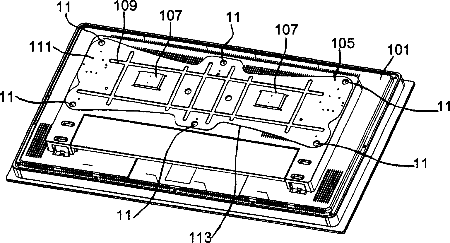 Planar display device