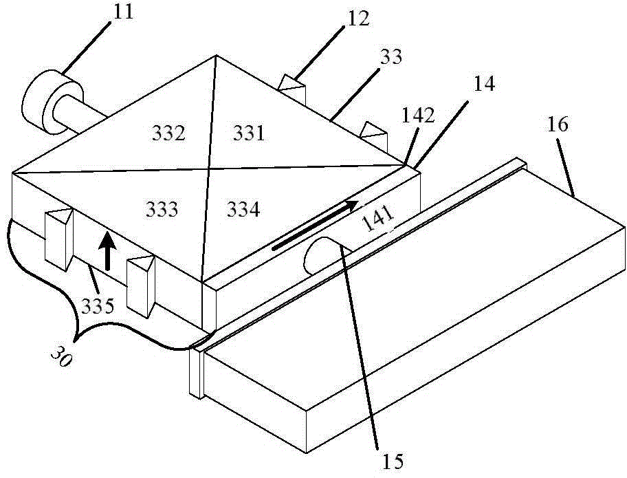 Piezoelectric linear motor fused with shear piezoelectric actuator composite drive mode