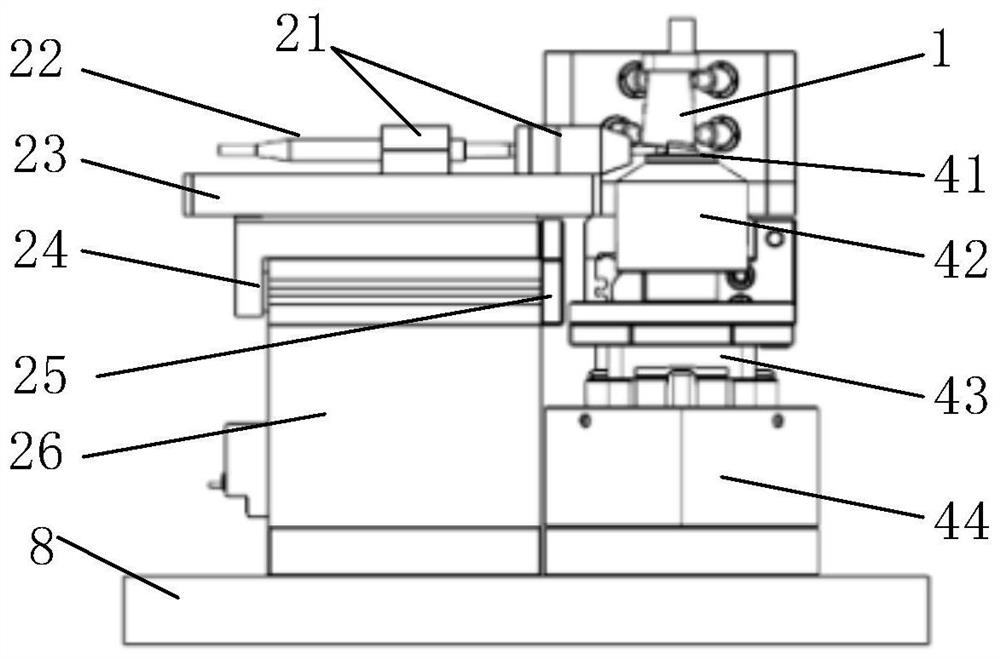 Offline positioning and reference correcting device for blade with journal