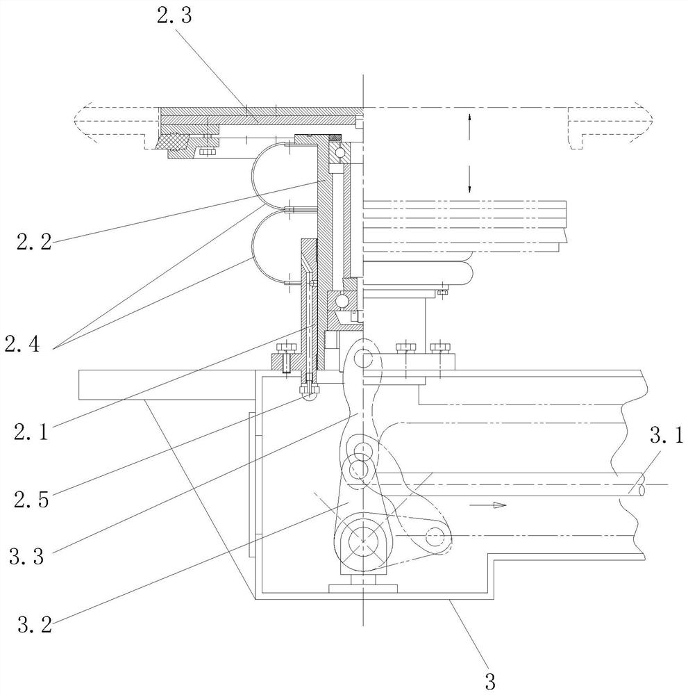 Multidirectional movement type discharging mechanism