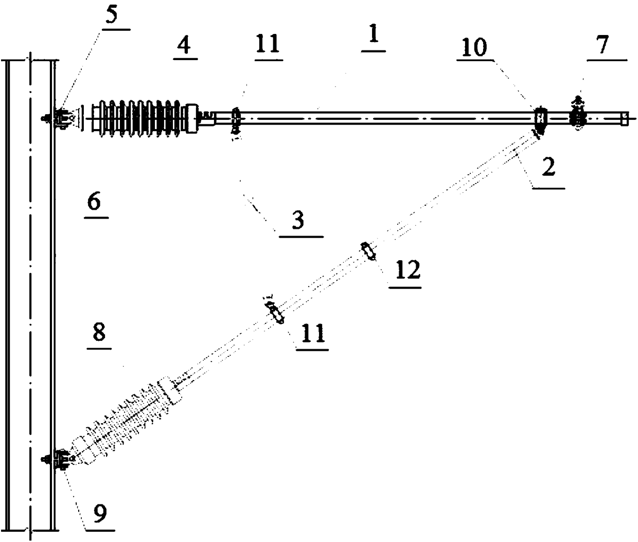 Catenary cantilever machining device