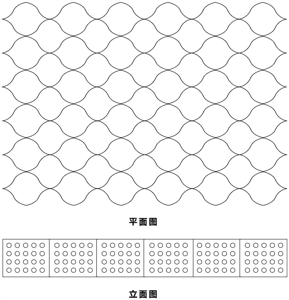 Trapezoidal spray-seeding method for easy-to-slip rock slope by using cotton soil matrix